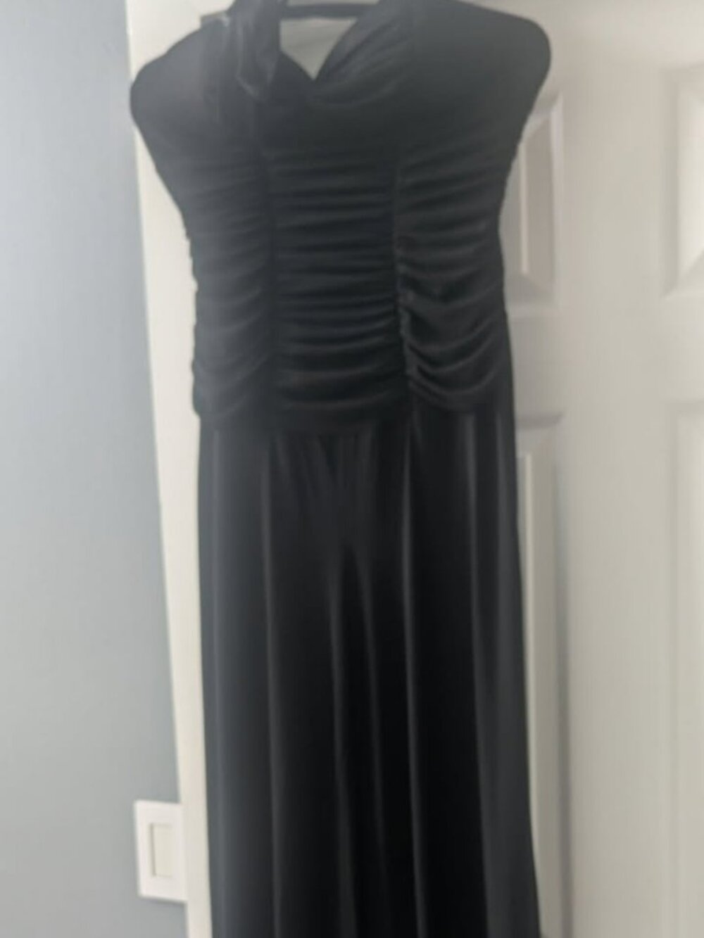 Ruby Rox Women’s Size Large Black Halter Wide Leg Jumpsuit Elegant Evening